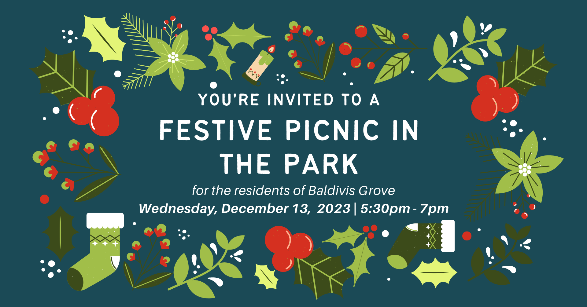 Festival in the Park invitation